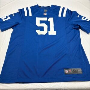 Pat Angerer #51 Indianapolis Colts Nike On Field Jersey Mens XL